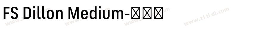 FS Dillon Medium字体转换